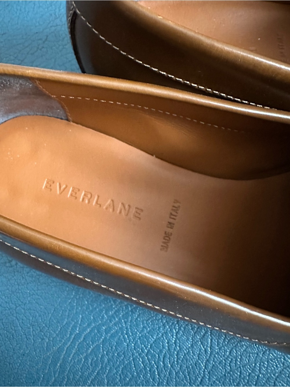Everlane Tan Brown Leather Penny Loafers - Picture 4 of 6
